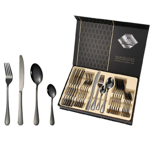 Colorful Plated Stainless Steel Cutlery Set