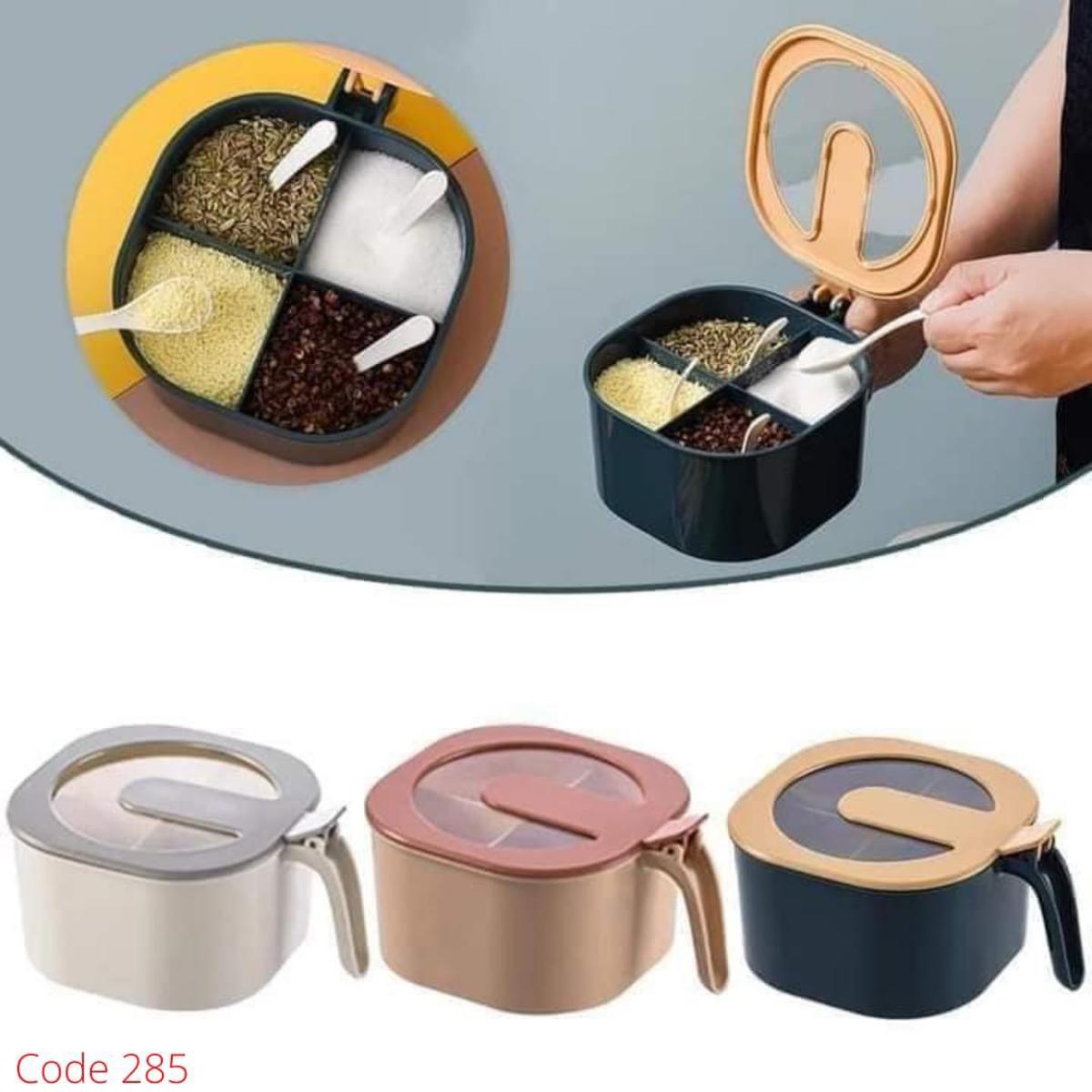 4 In 1 Partition Kitchen Masala  Box