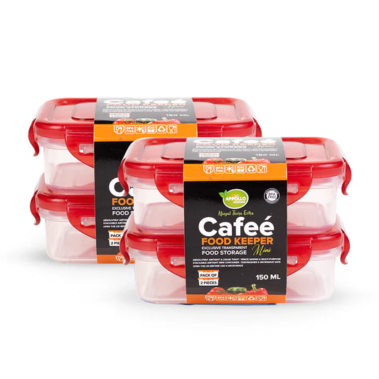 Cafee Food Keeper Pack of 4 XS - (150ml)